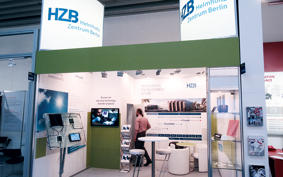 Ansicht HZB-Messestand Intersolar